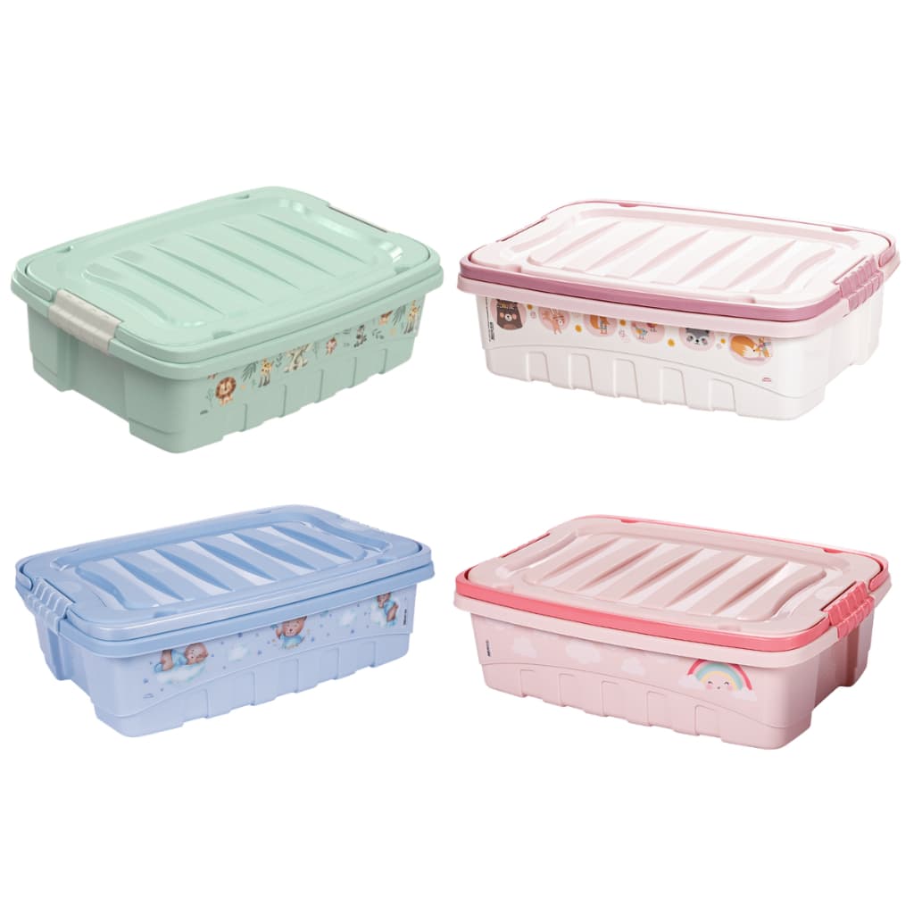 Caixa Organizadora Grande Infantil Gran Box Com Alça E Trava 8,5 Litros Plasútil Bebê