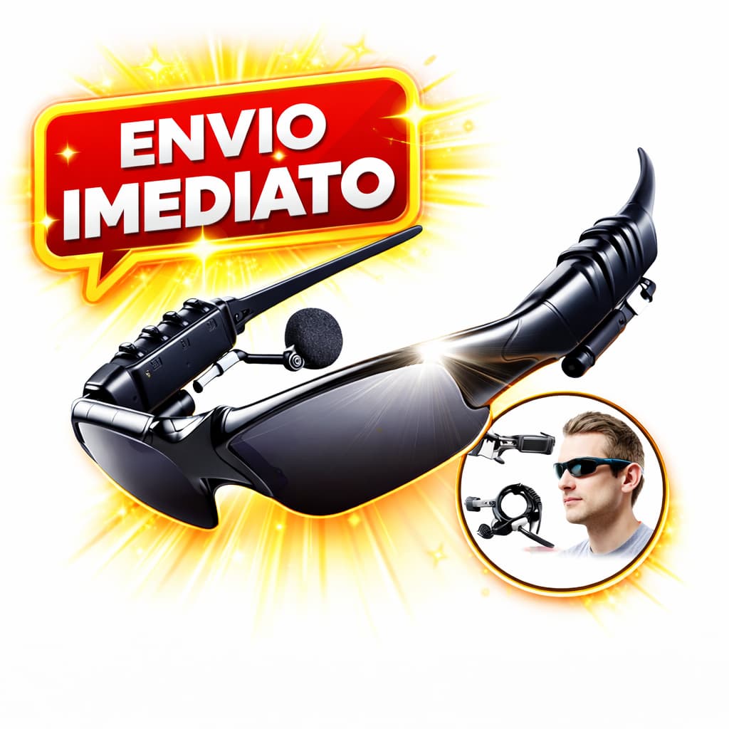 Óculos De Sol Mp3 Dobrável Polarizado Bluetooth Com Fone Ouvido Com Microfone Proteção UV Diversos Esportes