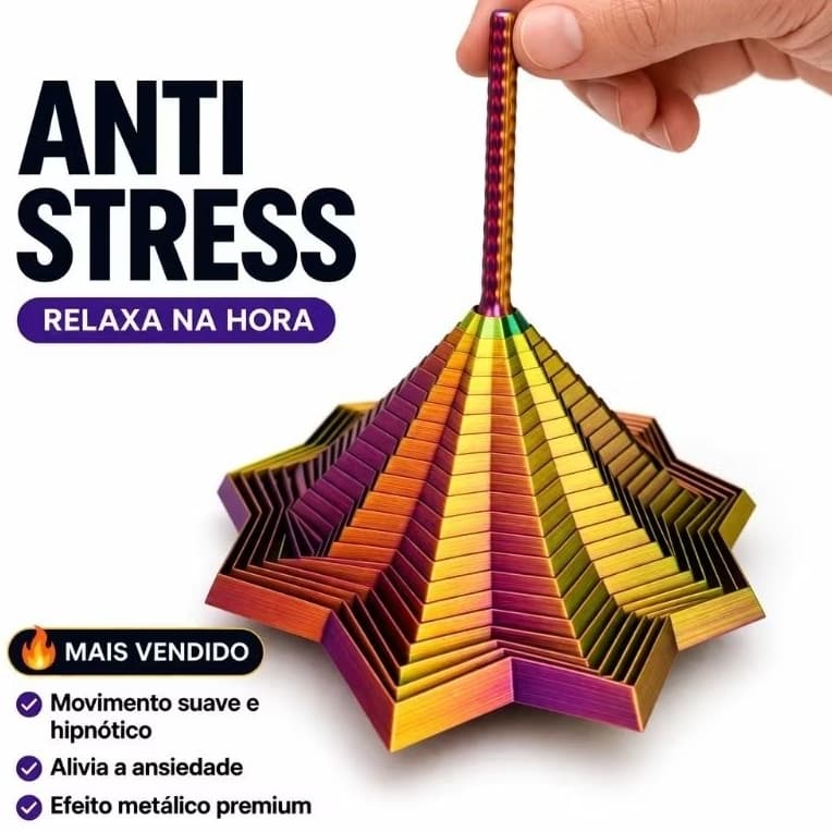 Estrela Sensorial Fidget Toy 3D Antiestresse Ansiedade Foco TDAH Autismo Brinquedo Sensorial Infantil