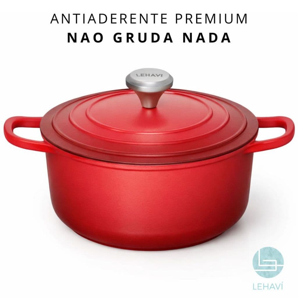 Panela Caçarola Nanocerâmica Antiaderente 20cm 24cm Fogão Gás Indução Elétrico Forno Design Moderno Durável