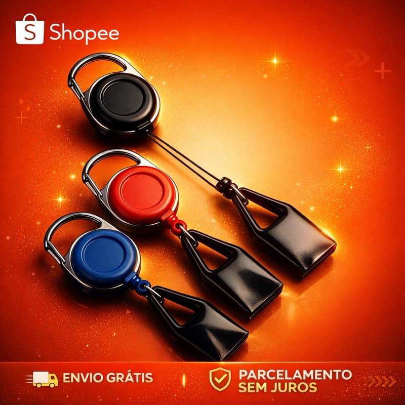 Porta Isqueiro Retrátil Chaveiro Anti Rato Bic e Clipper- ENVIO IMEDIATO