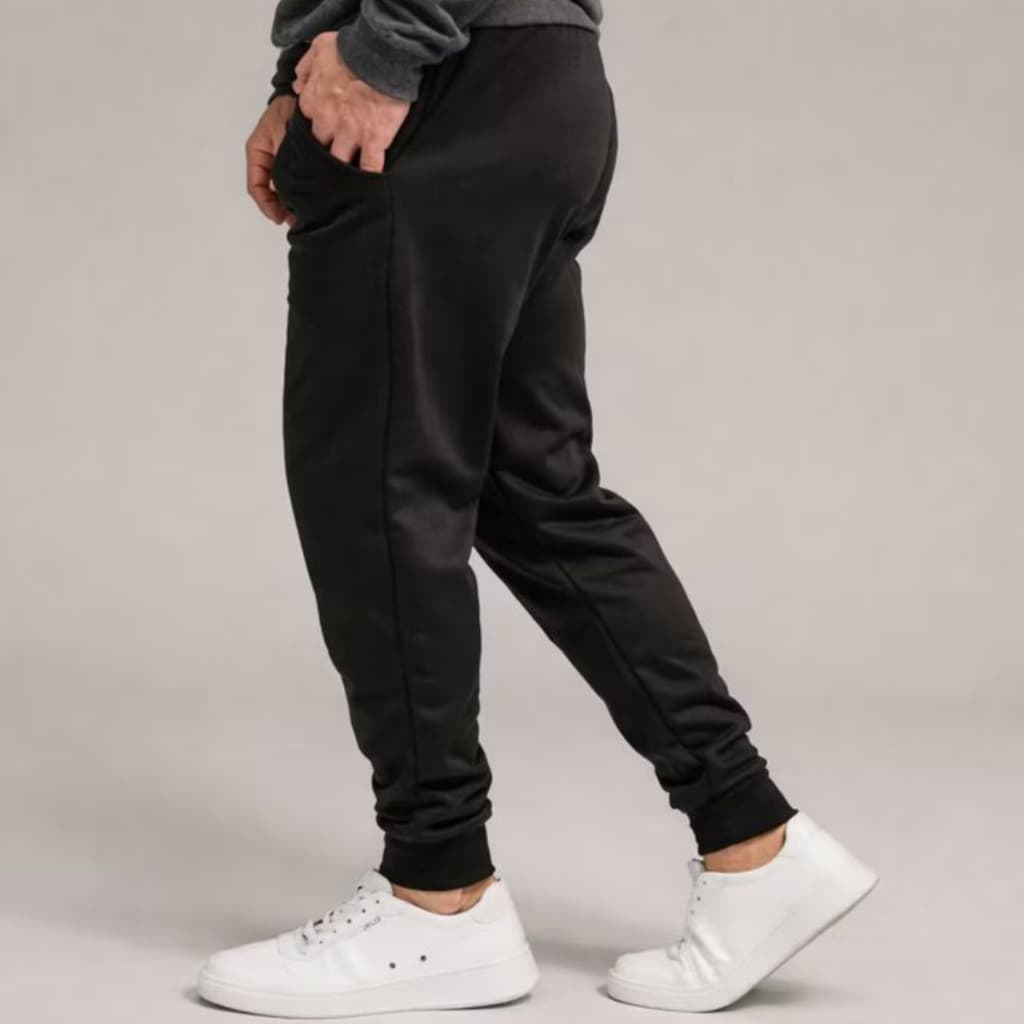 Calça de moletom pelúcido masculino estilo jogger academia ,caminhada e casual muito confortável