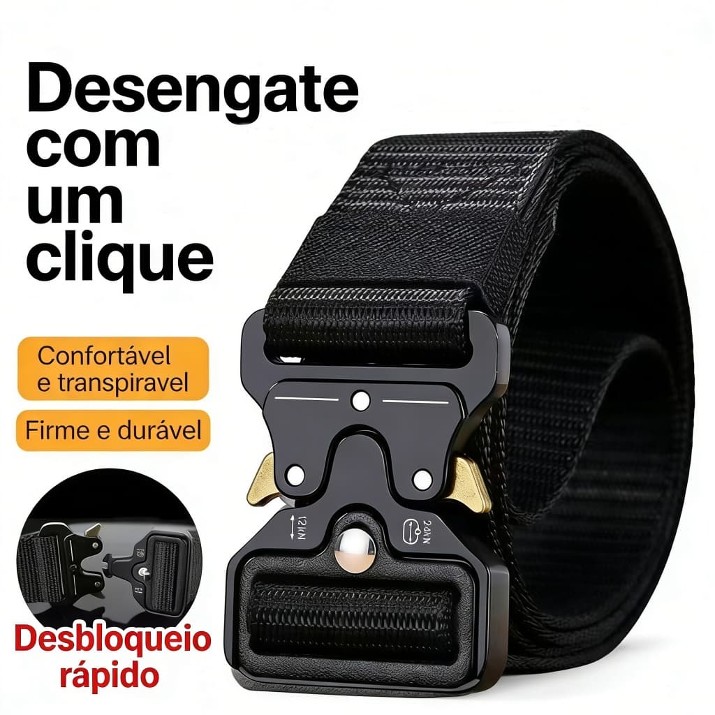 Moda Cinto Largo Masculino Nylon Fivela Liga de Zinco e Entrega rápida