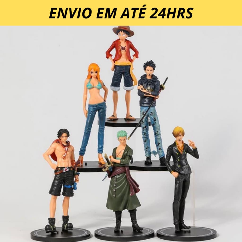 Boneco One Piece Coleção Action Figure Brinquedo Anime Brinquedo Infantil Luffy Law Sanji Zoro Ace
