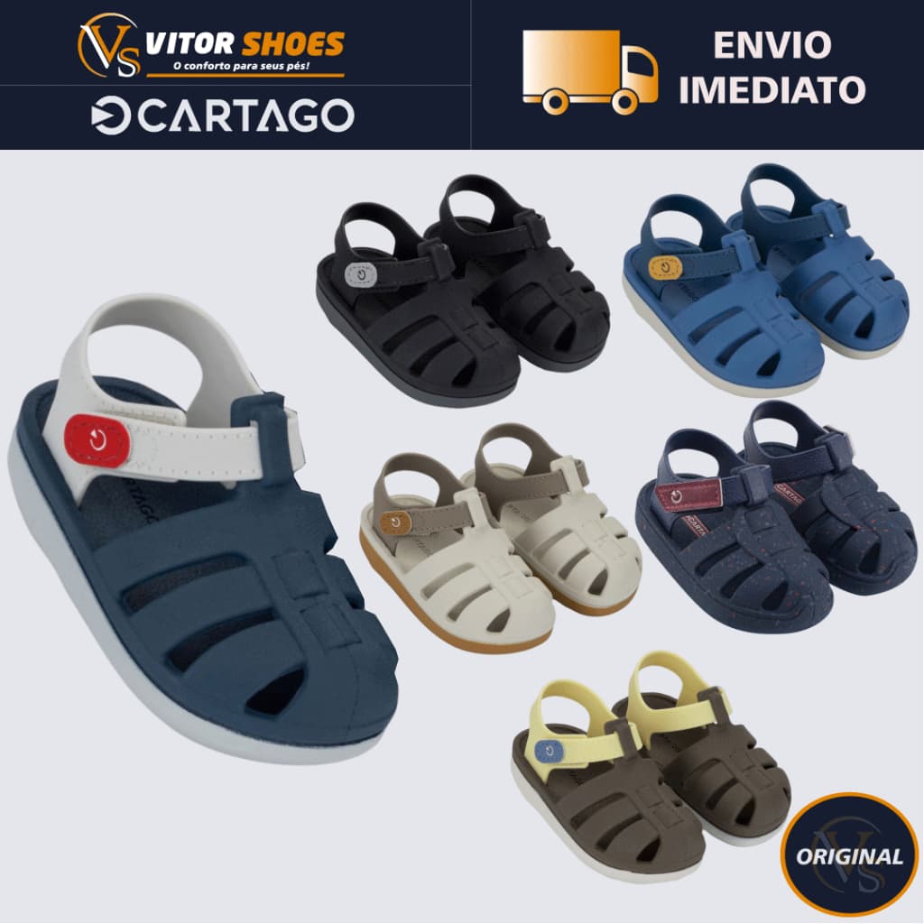 Sandália Baby Infantil Cartago Oslo | Original Cartago