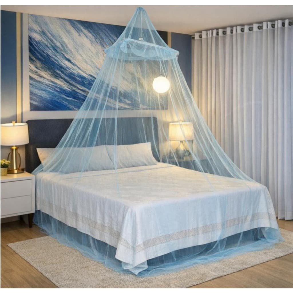Mosquiteiro de Teto Solteiro/Casal G e GG – Proteção Contra Pernilongos e Insetos