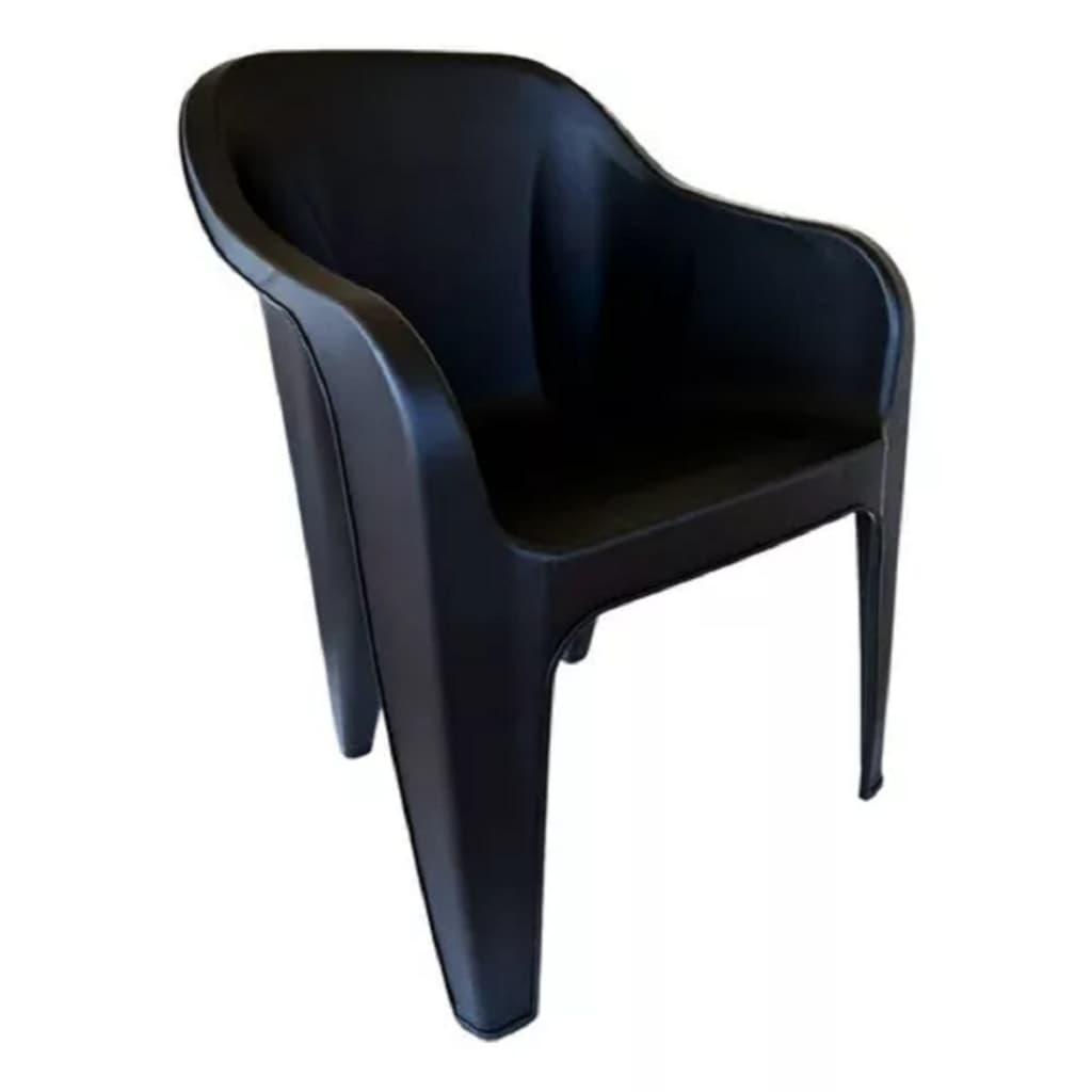 Cadeira Resist Suporta Até 200 Kg Poltrona Resistente Confortável Multiuso De Plástico