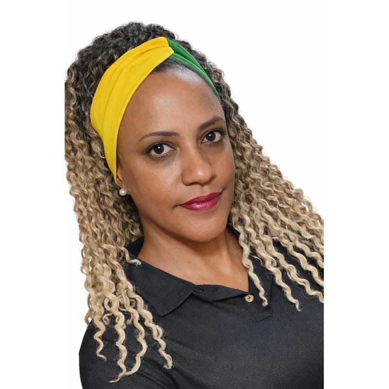 Faixa Turbante Para Cabelo - Brasil / Copa do Mundo Kit c/2 Unids