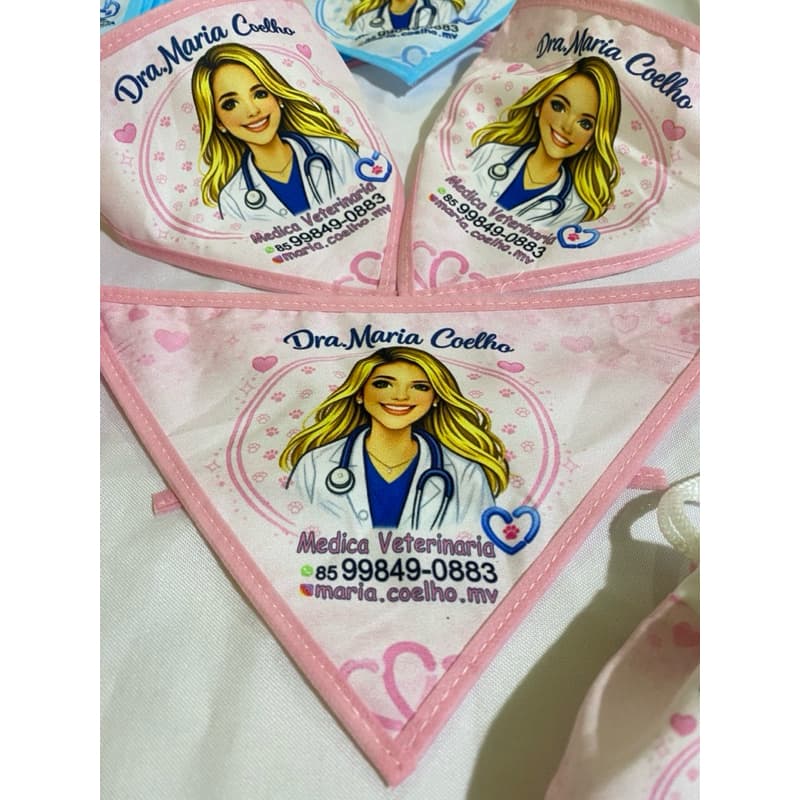 96 bandanas per personalizadas com seu logo, tel , rede social