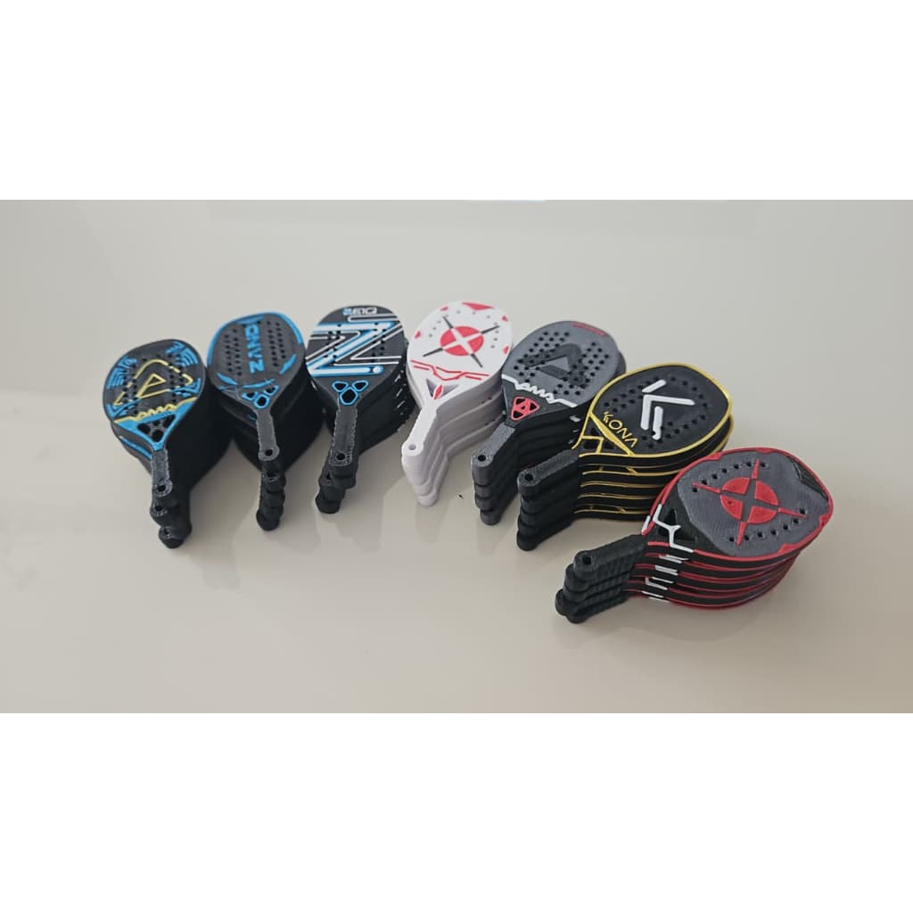 Chaveiro Personalizado Raquete Beach Tennis 3D