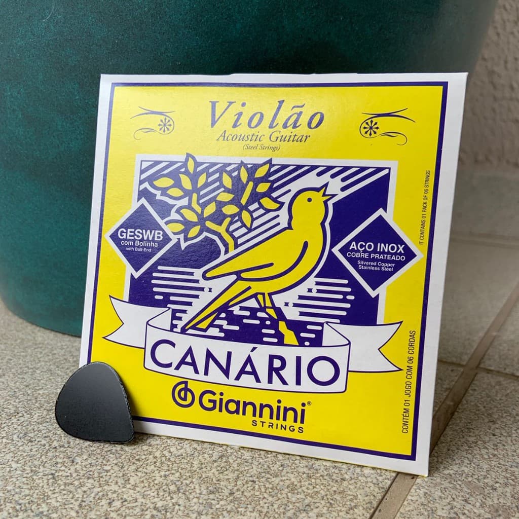 Melhor Cordas para Violão Aço Elétrico Giannini Canário com Bolinha Muito Barato Excelente Qualidade