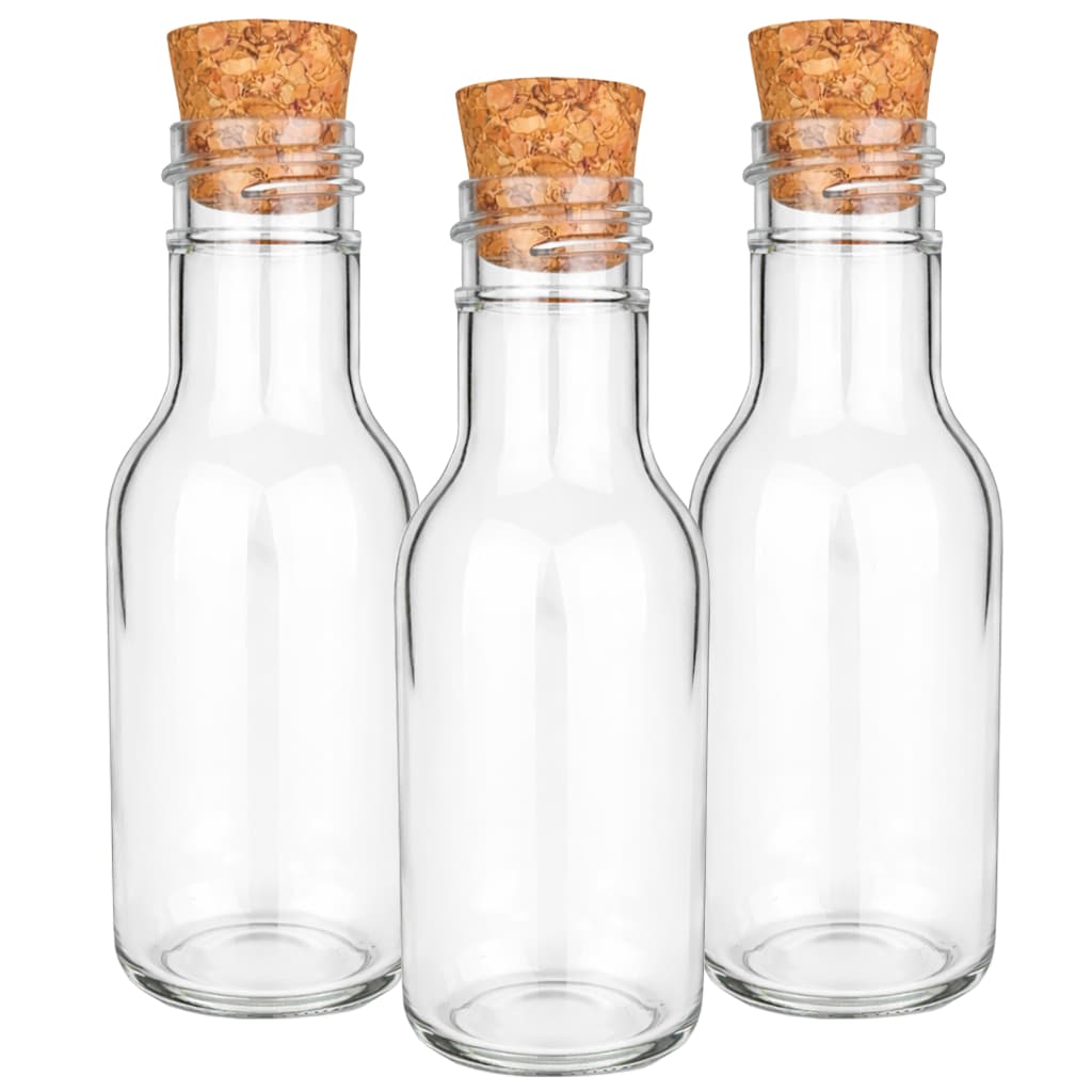 100 - Mini Frascos Plásticos 50ml Com Tampas De Rolha