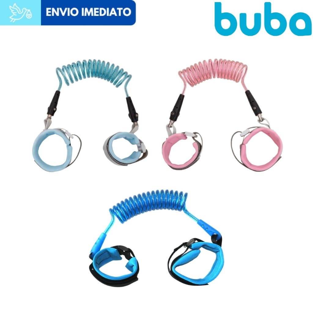 Cordão De Segurança Infantil Para Pulso Pulseira Guia Buba