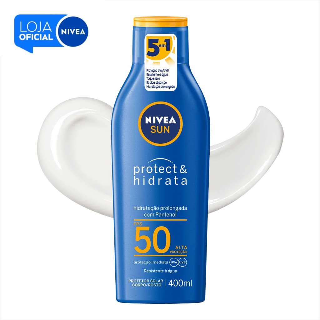 NIVEA SUN Protetor Solar Protect & Hidrata FPS 50 400ml BBB 26