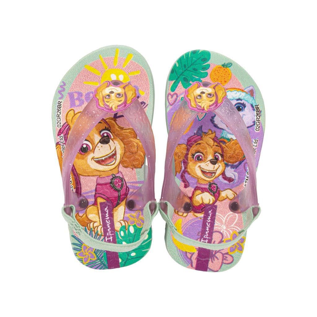 Chinelo Baby Feminino Ipanema Patrulha Canina Sky - Menina - Elástico