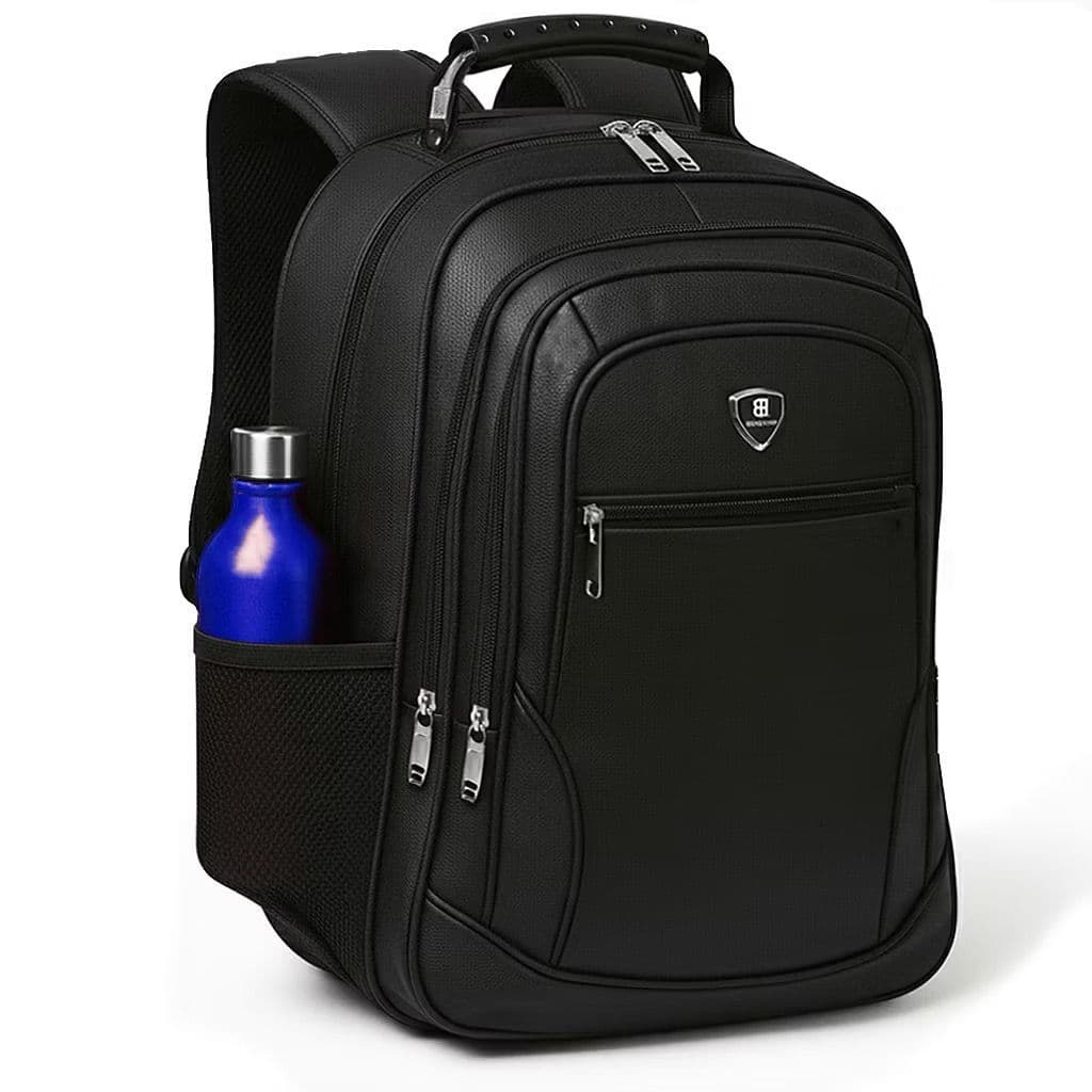 Mochila Bolsa impermeável PRETA Coreana Notebook Presente Masculino Reforçada