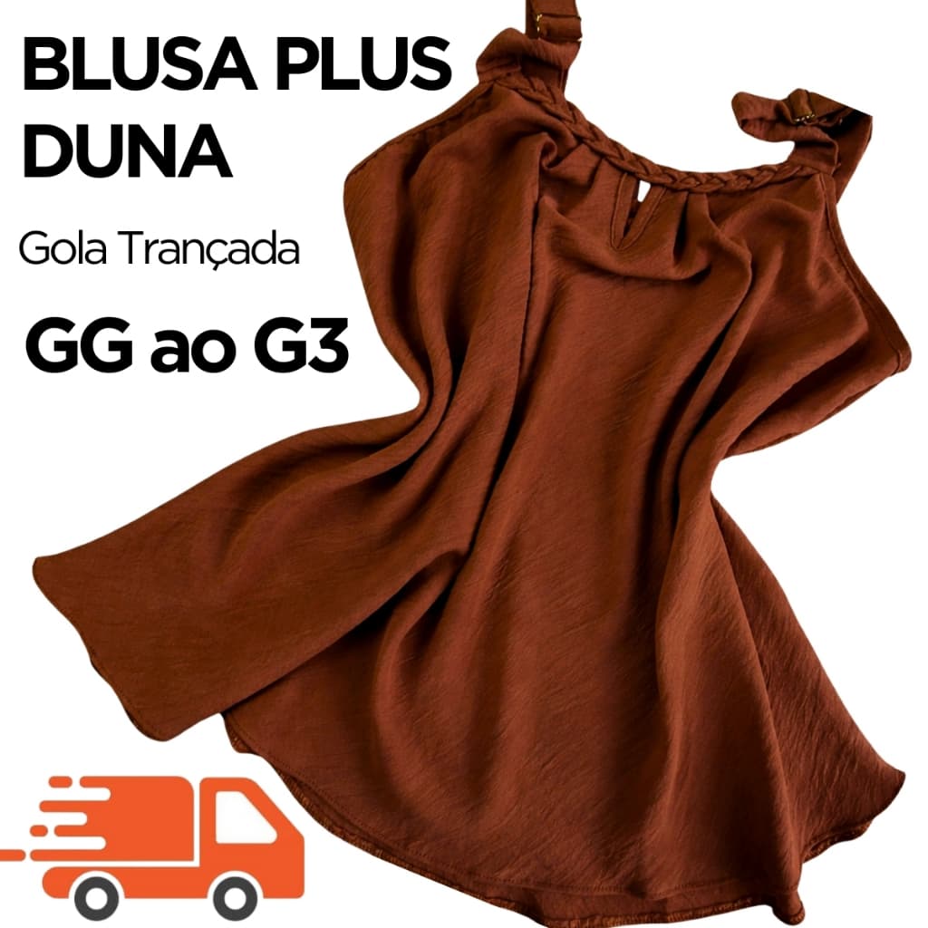 Blusa Duna Lisa de Alça Feminina Plus Size GG G1 G2 G3 – Conforto, Estilo e Elegância