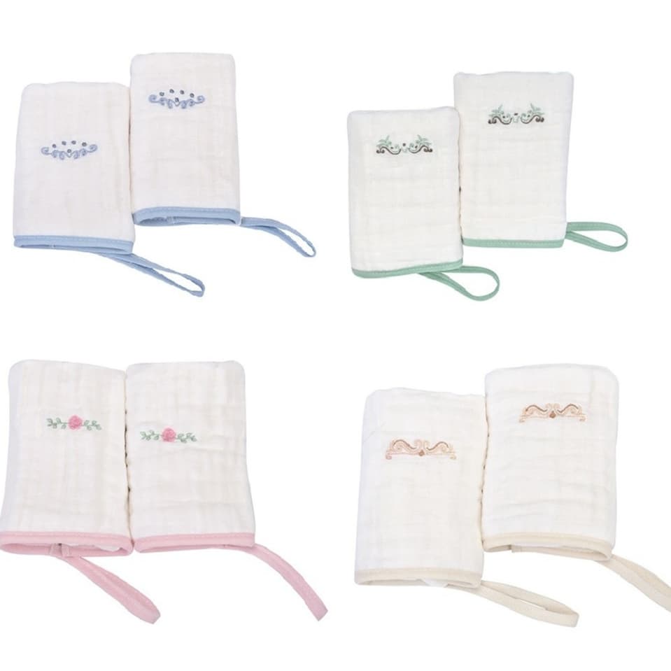 Pano de Boca para Bebê com Prendedor Soft Premium 2un 100% Algodão Loupiot Nature Minasrey Fralda