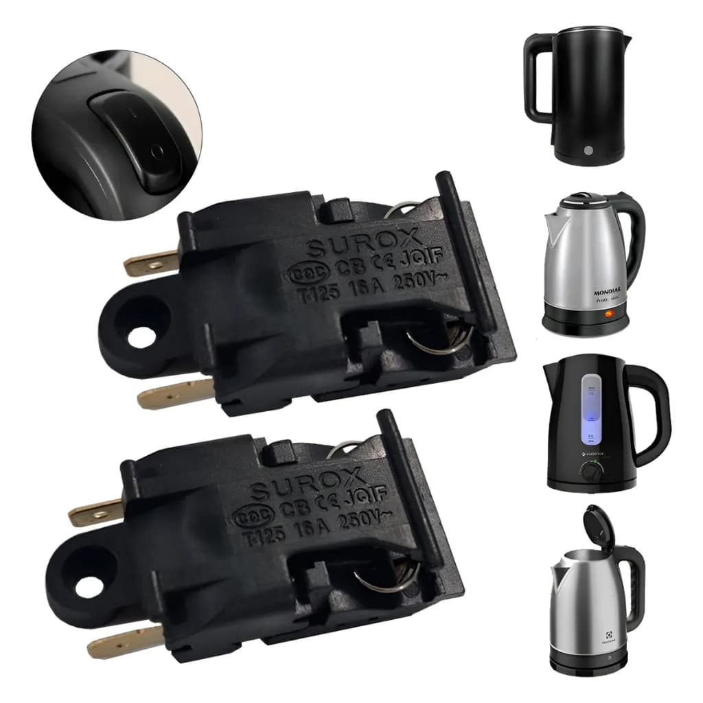 Interruptor Chave Chaleira Elétrica Várias Marcas Bivolt 16a Jarra Elétrica