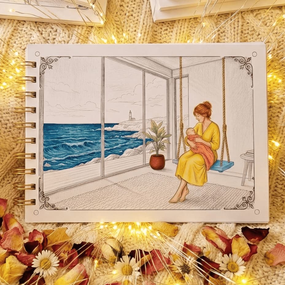 Livro de colorir: Casas e decorações Estilos Boho e Escandinavo/46 ilustrações relaxantes +46 miniaturas coloridas