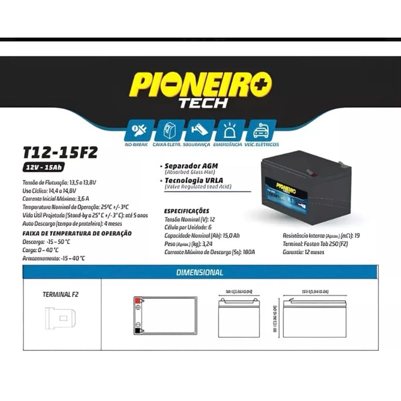 15amper 12v pioneiro