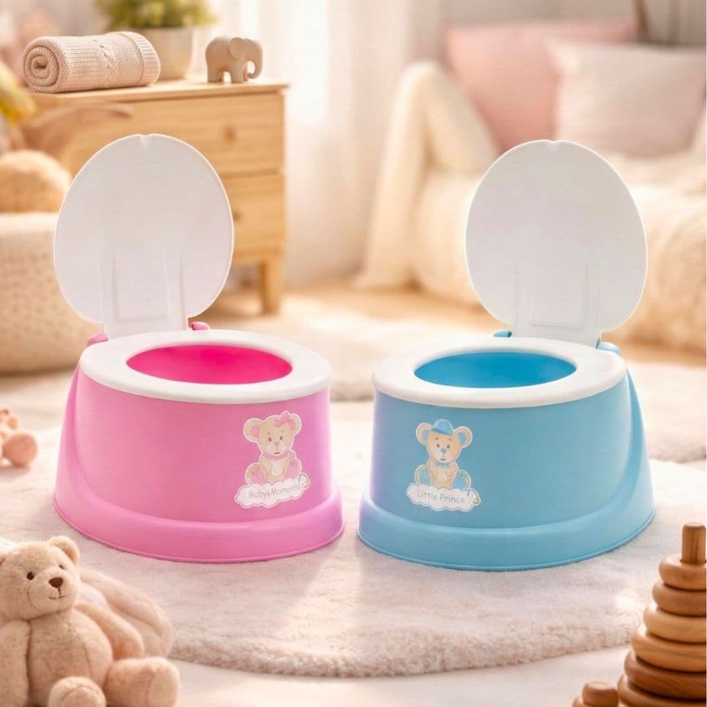 Troninho Penico Infantil Bebê Desfralde Assento Anatômico com Tampa Plástico Resistente até 2 Anos