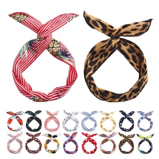 Kit 12 pç Faixa Pra Cabelo Com Arame Retro Kit Atacado