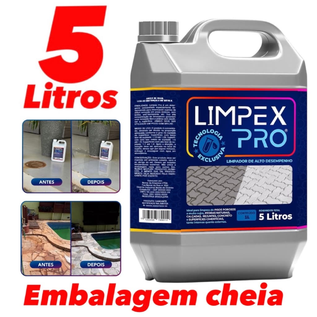 LIMPEX PRO REMOVEDOR ENCARDIDOS E SUJIDADES 5 L