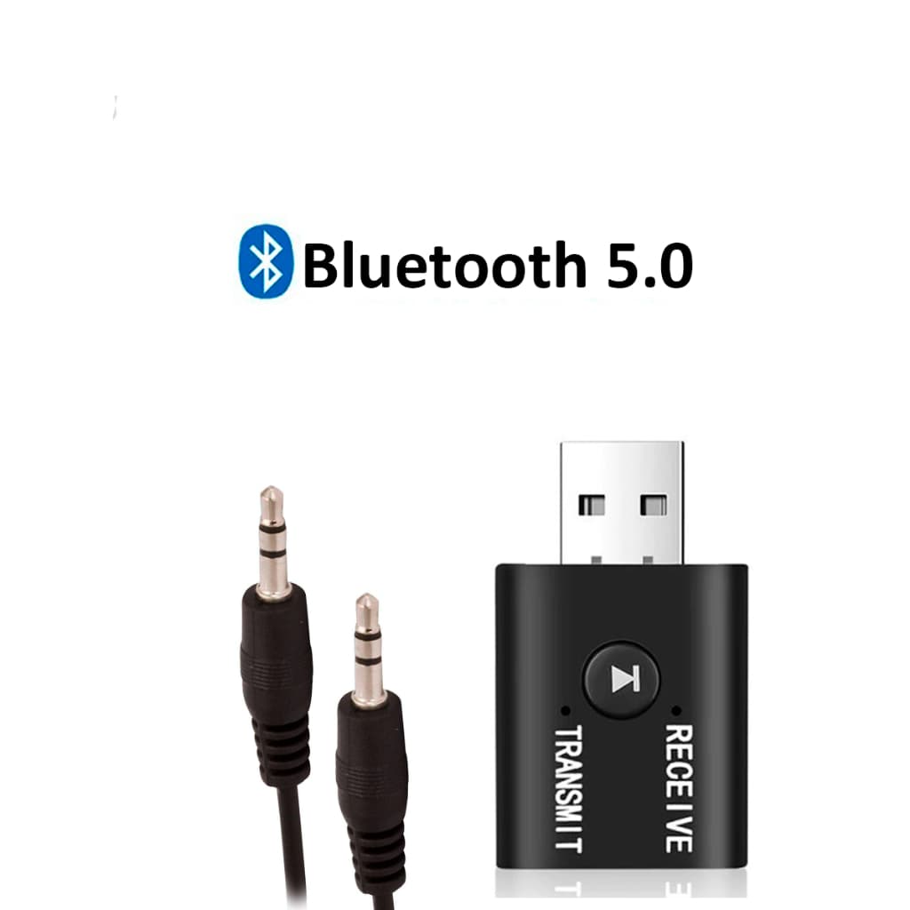 Receptor e Transmissor de Áudio Bluetooth 2 Em 1 Bt 5.0 Usb para TV Sistema de Som PC Notebook