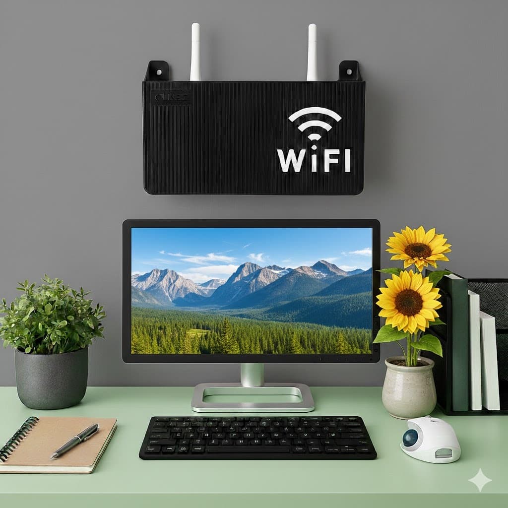 Suporte Para Roteador Modem Wi-fi Adesivo Organizador