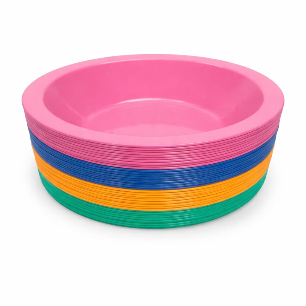 Kit 25 Cumbucas Tigela 400ml de Plástico Sopas Caldos Sobremesa Bowl