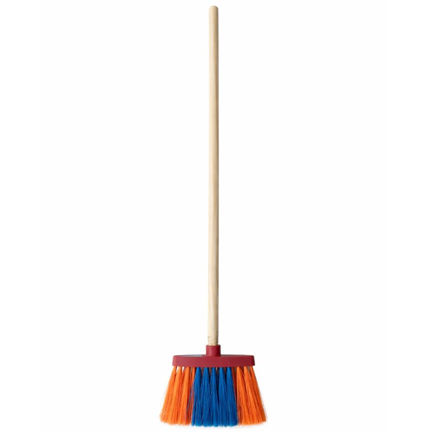 Vassourinha Infantil de Madeira 68cm Brinquedo de Limpeza Criança Vassoura Infantil Casinha