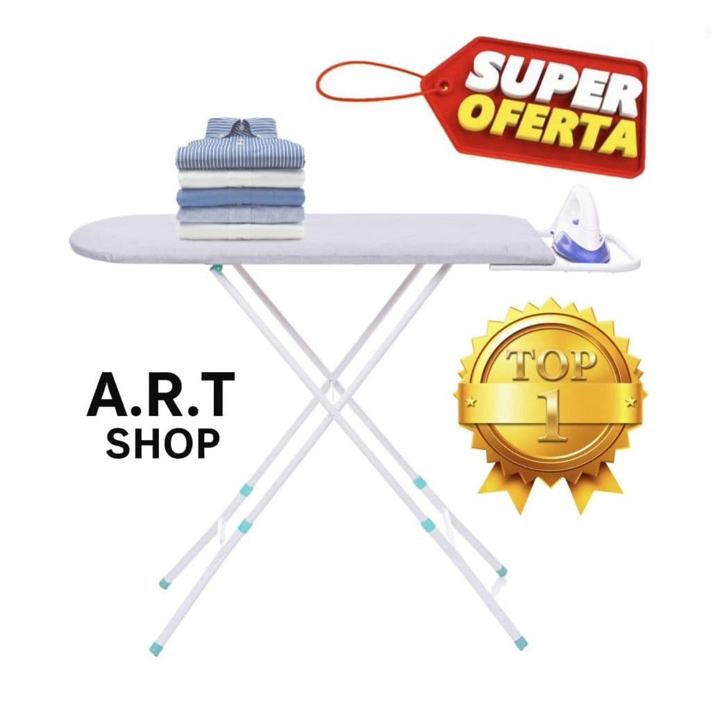 Tábua De Passar Roupa Com Regulagem De Altura Com Tecido Térmico Multiuso