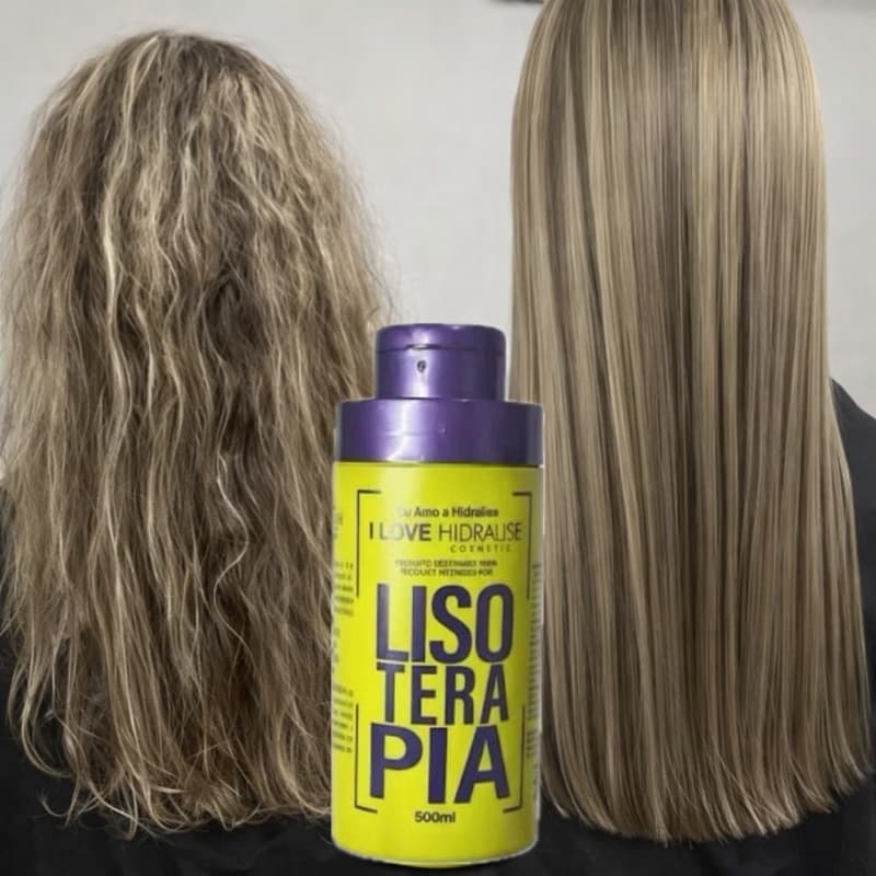Progressiva Lisoterapia 500ML Sem Formol Hidralise Liso Perfeito Brilho Maciez Envio Imediato