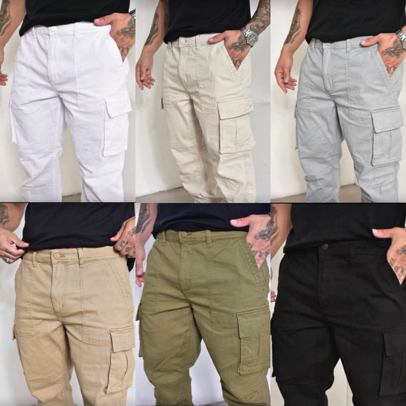 Calca Cargo Sarja Premiun - calca sarja embotido comforto,Qualidade e Estilo.