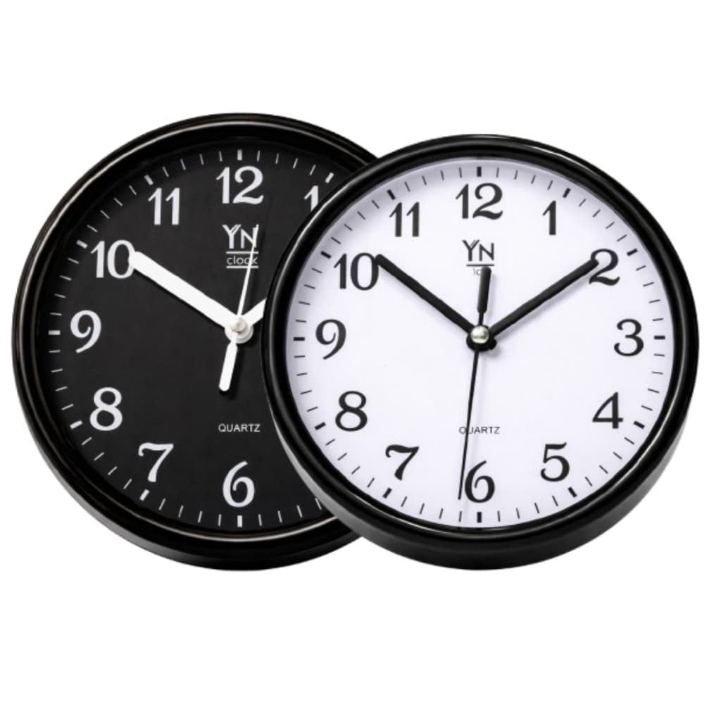 Relógio de Parede Redondo 15cm  Compacto Silencioso Decorativo Moderno Cozinha Sala Quarto