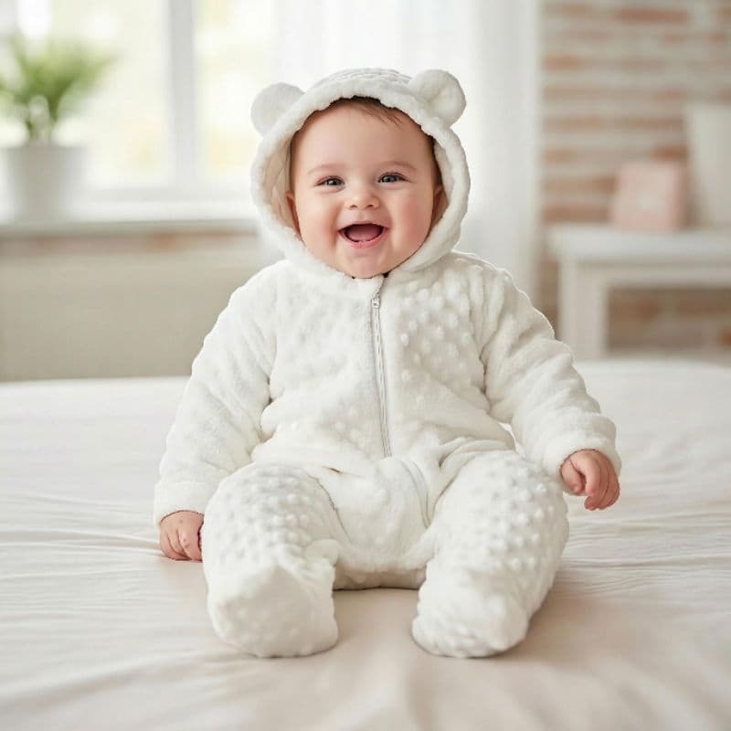 Macacão Ursinho Bebê – Soft Peludinho com Zíper (L2)