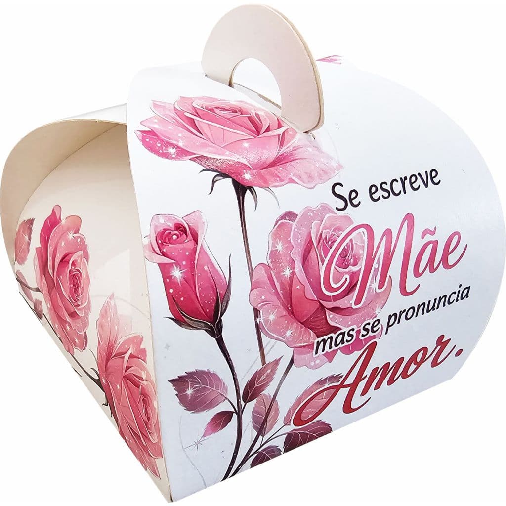 100 Embalagem Doces Mimos Sabonete Presentes e Lembrancinhas - Linha Dia das Mães Rosas