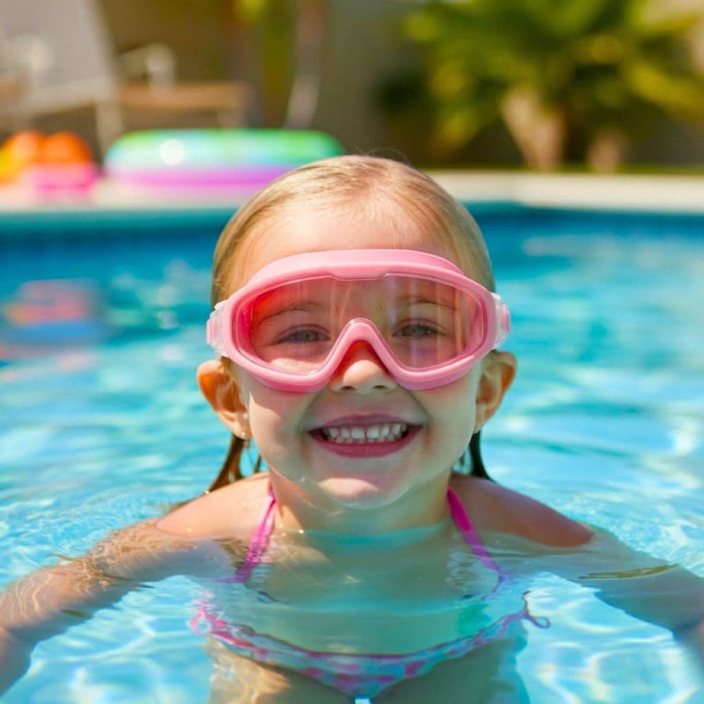 Óculos de Natação Infantil – Proteção UV Antiembaçante e Tiras Ajustáveis para Piscina