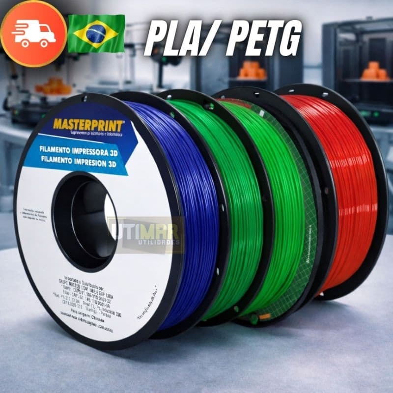Filamento PLA e PETG MasterPrint Qualidade Premium Para Impressora 3 D