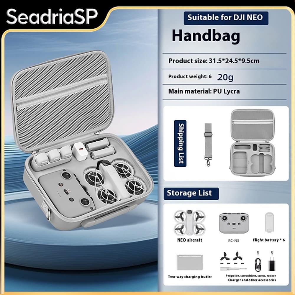 Case Estojo De Armazenamento Portátil Para Dji Neo Organizador Caixa
