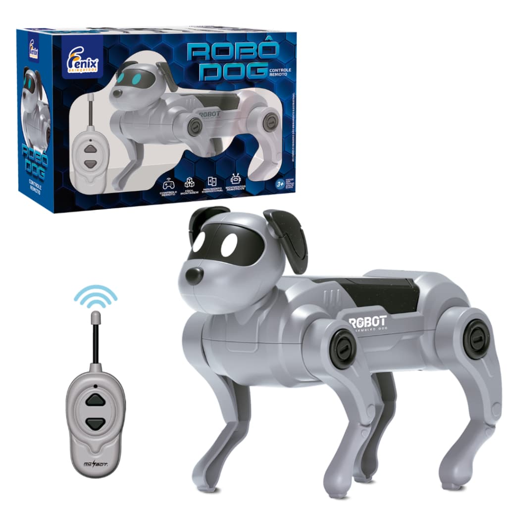 Cachorro Robô Interativo 2 em 1 Gato e Cachorro com Controle Remoto