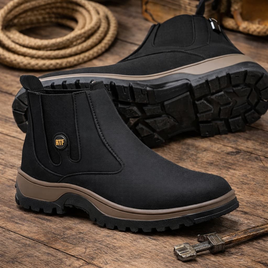 Bota Botina Masculina Calce Fácil Super Promoção Lançamento Black Friday