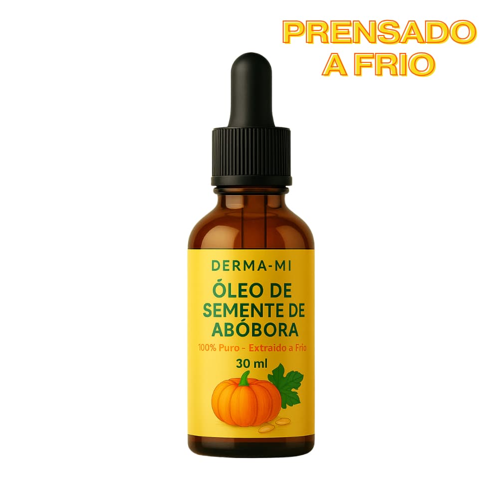 Óleo Vegetal Semente de Abóbora 100% Puro 30ml  Imunidade e Cabelo Super Resultado