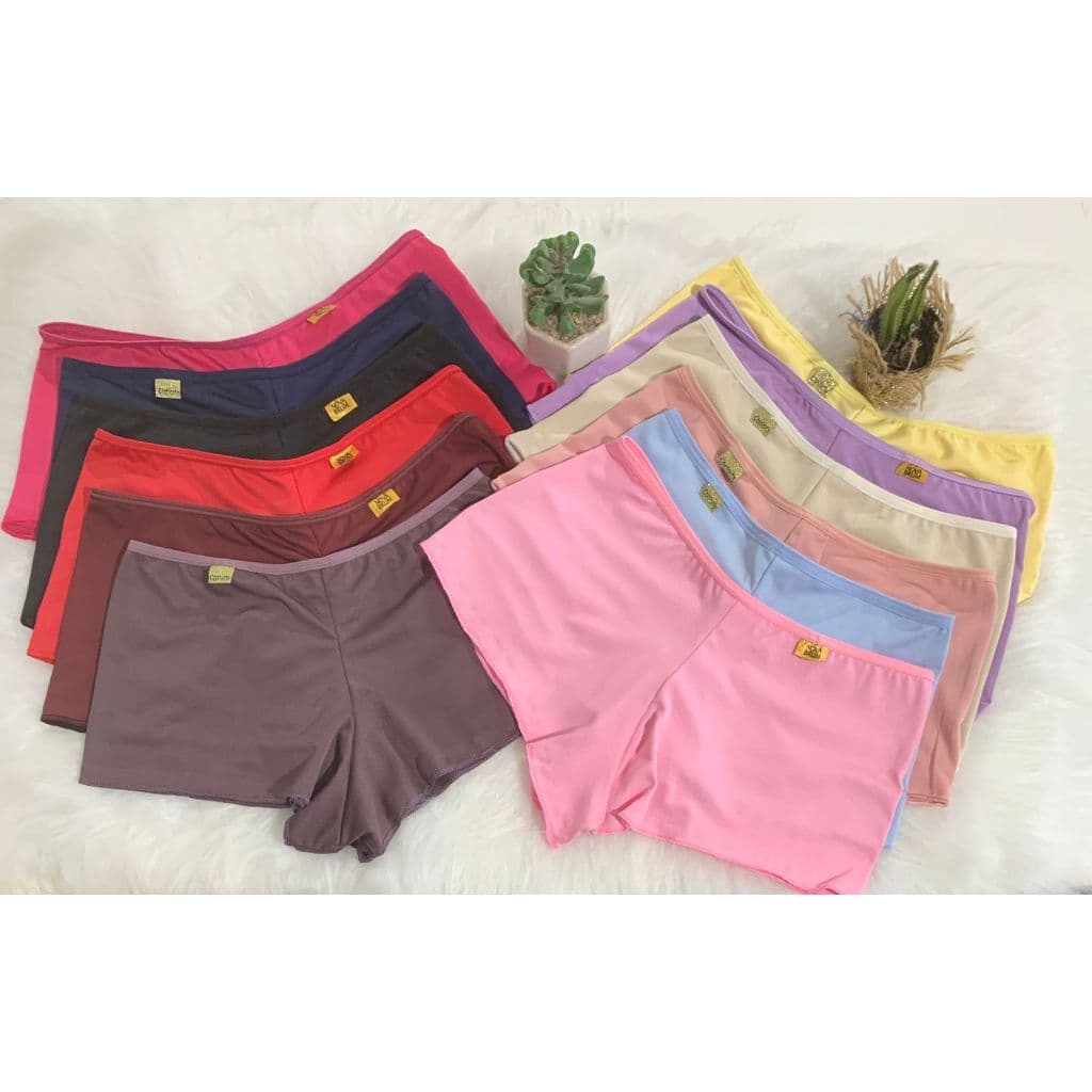 kit calcinhas shortinho Estilo Cueca Conforto  - CORES VARIADAS!