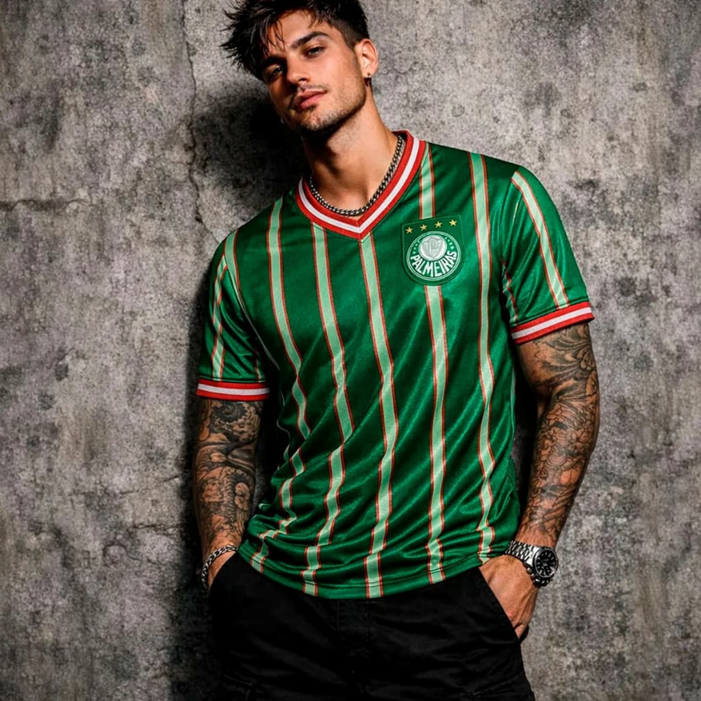 Camisa Palmeiras Retrô 2001 Masculina Oficial