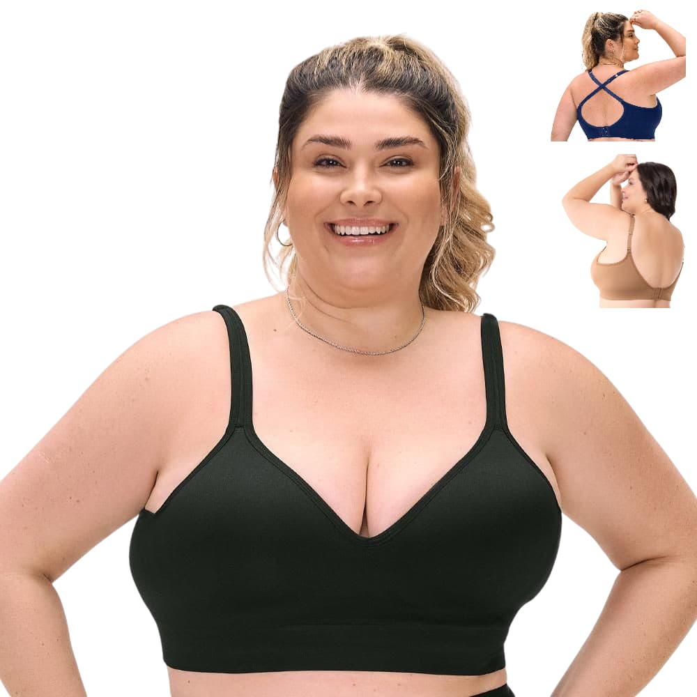 Sutiã Sem Costura com Bojo Duplo ZEE RUCCI – Conforto e Sustentação G1 a G4