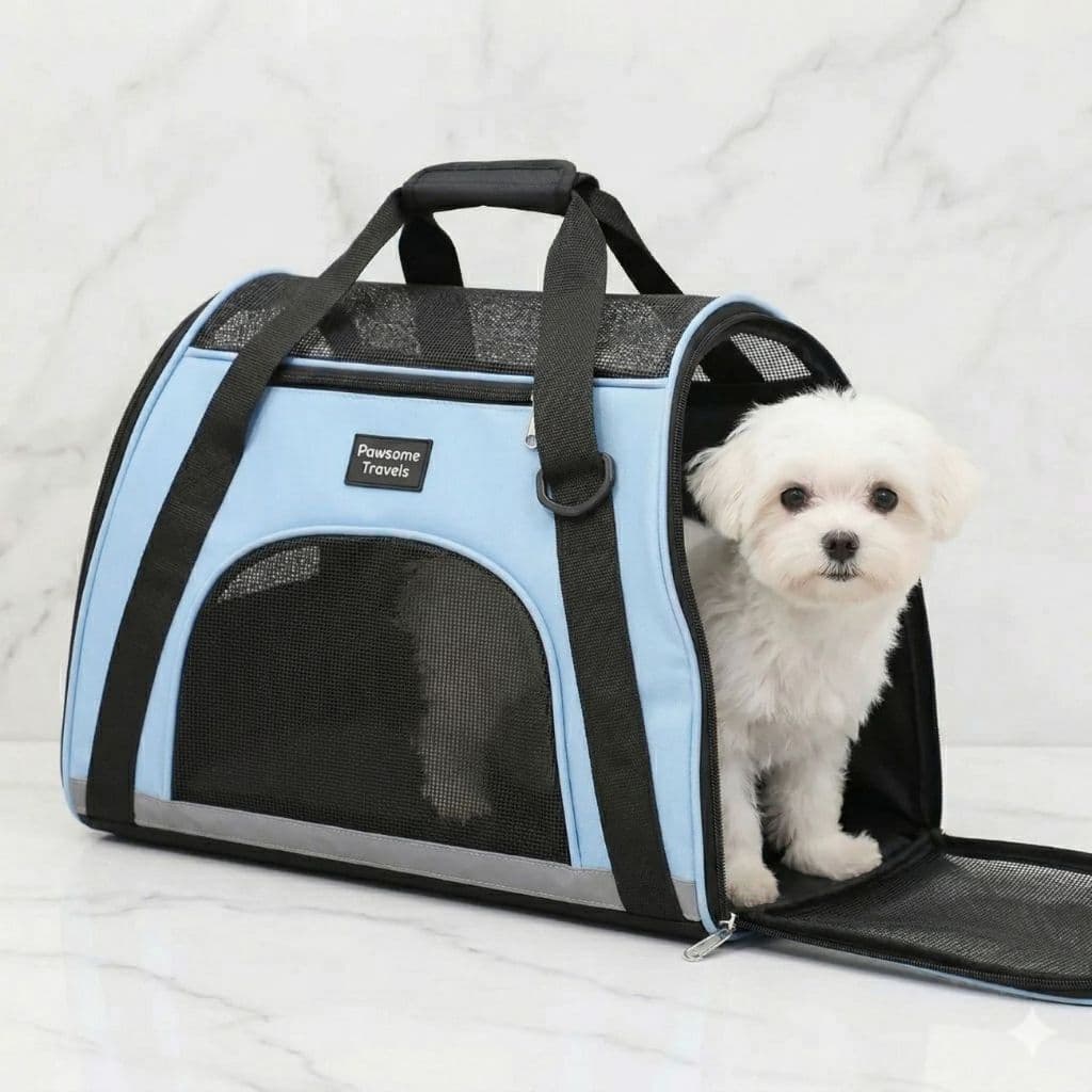 Bolsa Transporte Pet Luxo Cães Gatos Avião Resistente Respirável Passeio Viagem Confortável