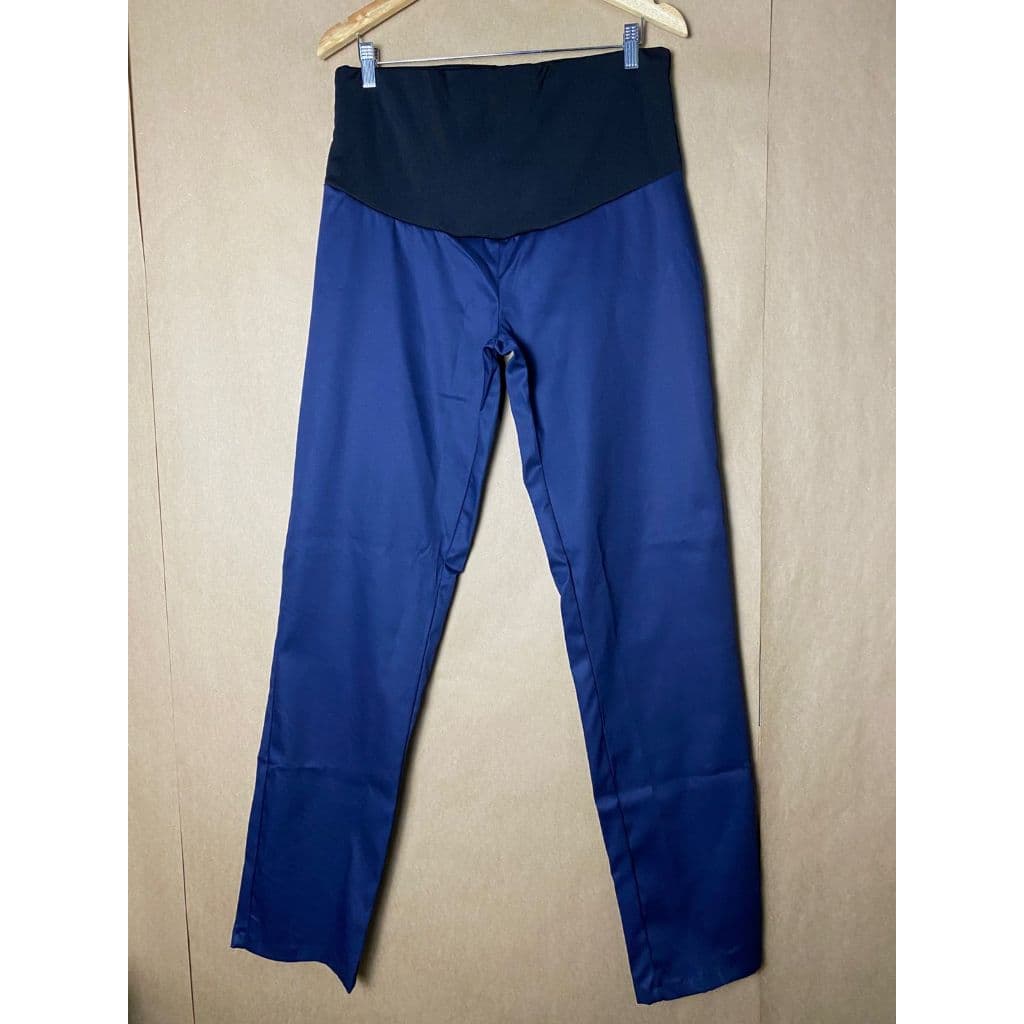 Calça Gestante Profissional Azul Marinho - 42/44 (brechó, bazar, usada, desapegos, garimpo)
