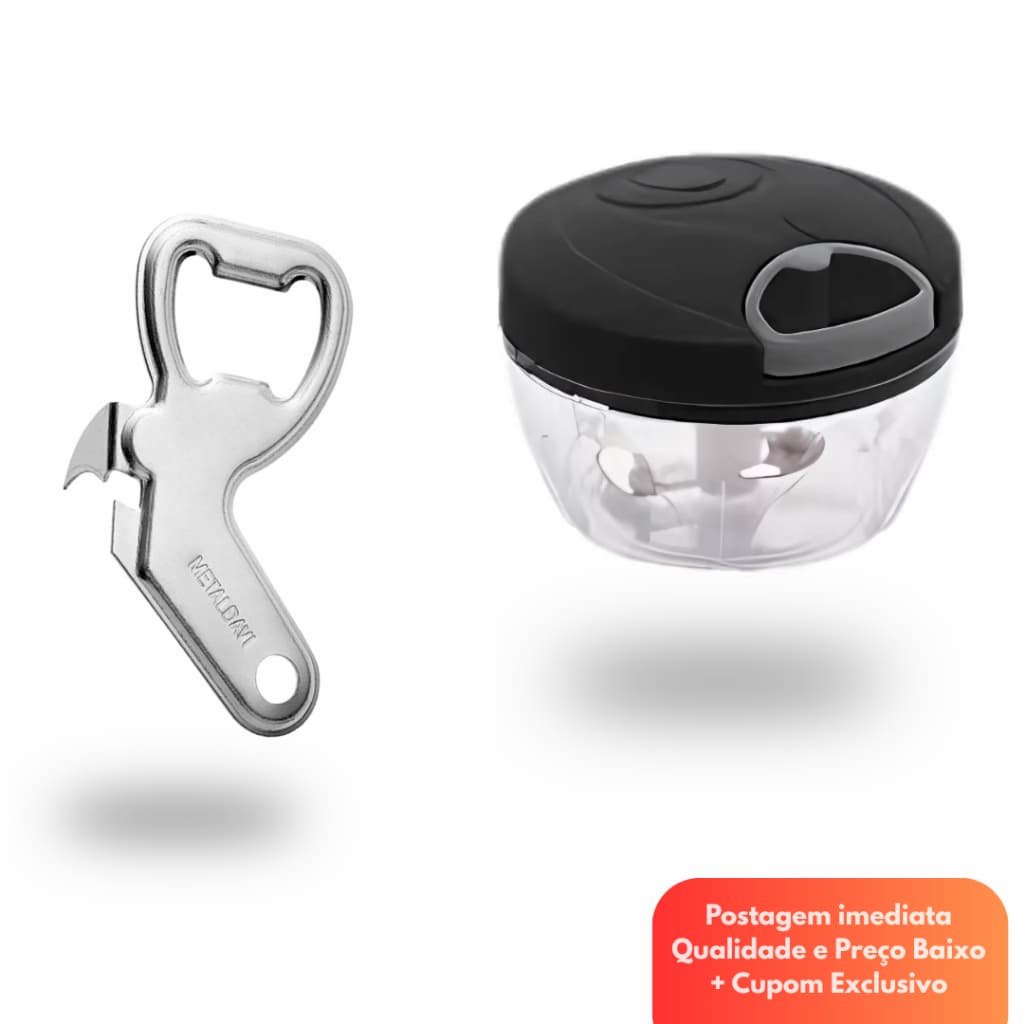 Processador de Alimentos 170ml + Abridor de Garrafas